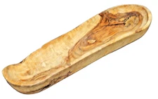 Unbranded Carved Live Edge Wood Trinket Tray or dish 12" x 3.5" x 1.25"