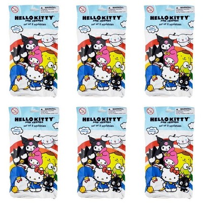 Hello Kitty + Friends Squishies : Lot of 6 NEW Sealed Blind Bags
