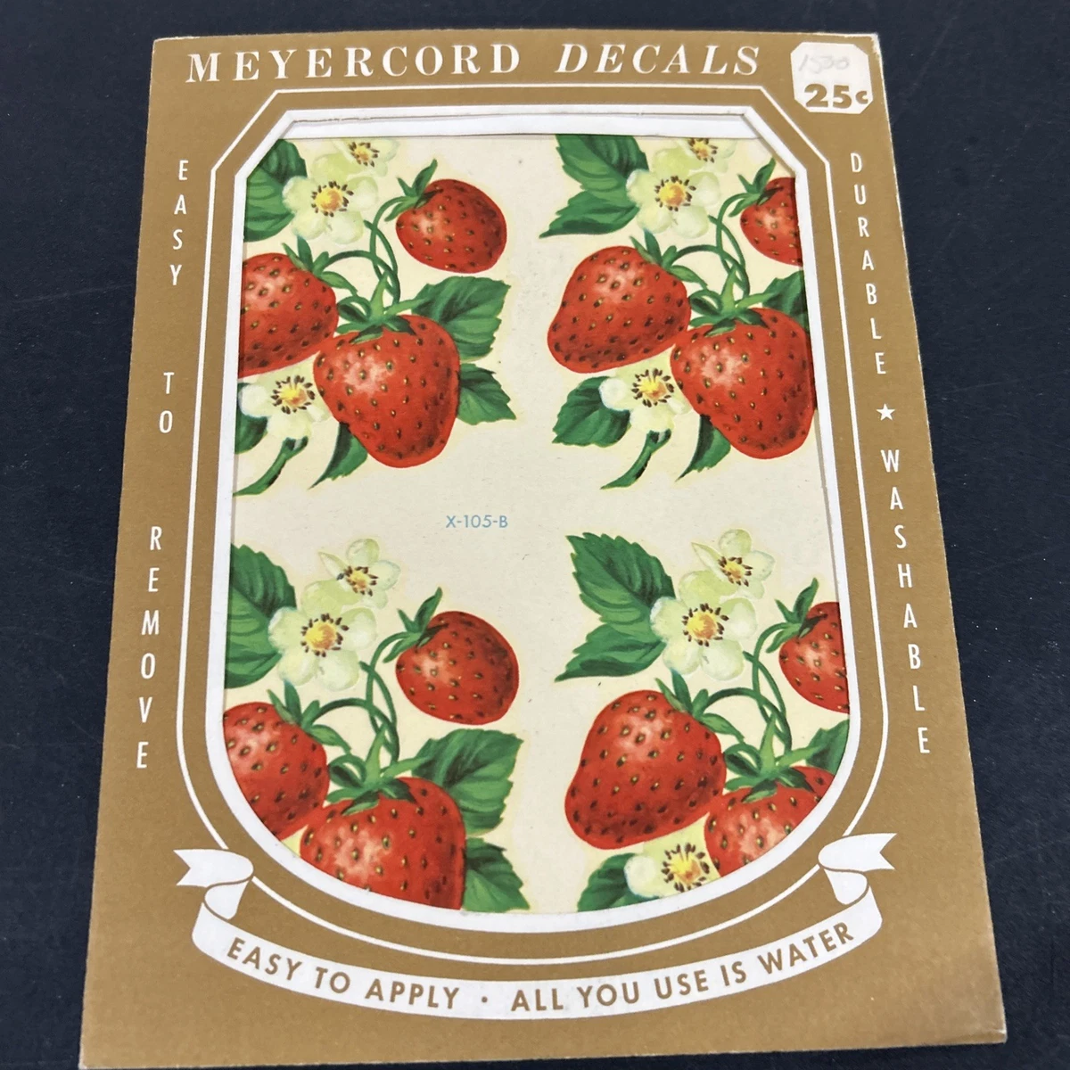 Autocollant Ancien Meyercord 870-B - Modèle Pin Ups - Fabriqué Aux USA