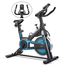 Indoor Cycling Stationary Bike Silent Belt Drive Adjustable Resistance Home Gym