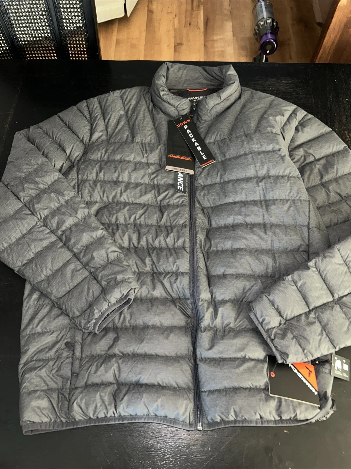 Hawke & Co Jacket Mens Puffer Lightweight Packable JACKET Heather GRAY 4XT Sport
Opens in a new wind