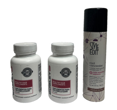 BOSLEYMD Healthy Hair Growth Supplements 60 capsules FOR WOMENx2+FREE STYLE EDIT