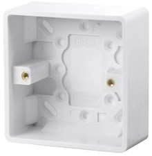 Back Box, 1 Gang, 35mm, White - CMA083