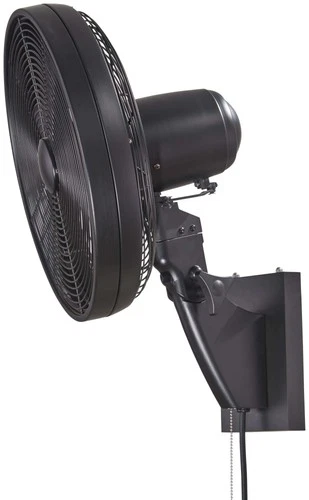 MinkaAire Anywhere Black 15" Diameter 3 Speed Indoor / Outdoor Wall Mount Fan - Picture 6 of 8