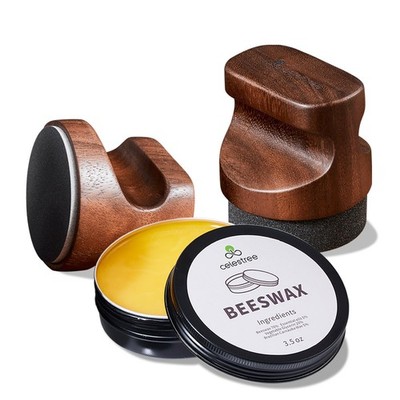 Food Grade Beeswax Cutting Board Care Kit - Butcher Block Conditioner Wax wit...
