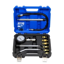11 Pcs Gas Engine Cylinder Compression Tester Kit Auto Car Motorcycle Gauge Tool