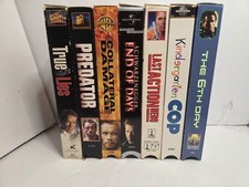 Arnold Schwarzenegger VHS Lot of 7 True Lies Predator End of Days 6th Day