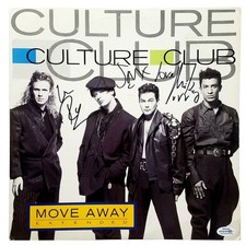 Culture Club Signed X3 Autographed Move Away Album LP ACOA