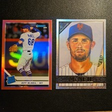 Jeff McNeil Lot(2) - 2019 Donruss Pink Rated Rookie & 2020 Topps Gallery Rainbow