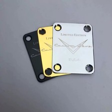 Electric Guitar Laser V Joint neck Plate with Screw for Fender