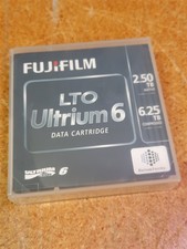 LTO6 Data Tape Cartridge Fujifilm 2.50TB/6.25TB Ultrium 6 bar code and case
