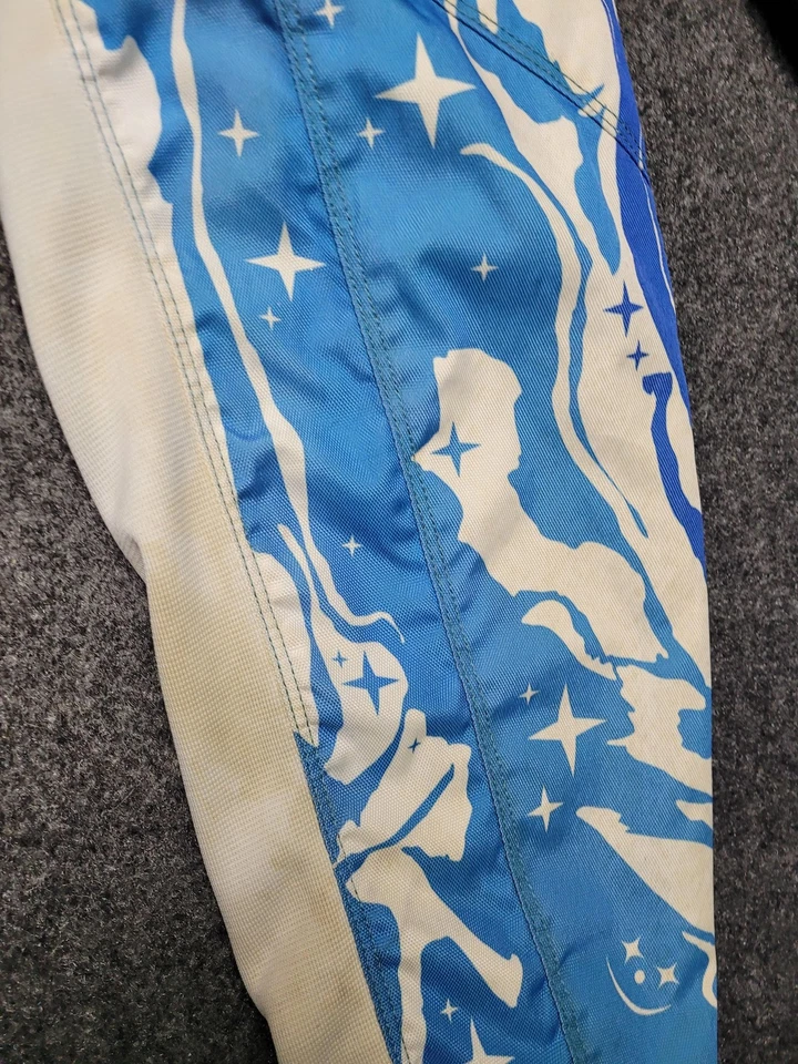 Calça masculina Troy Lee Designs 34 laranja azul GP Star Graphic Motocross MX - Imagem 3 de 4