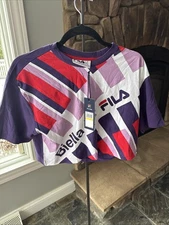 Fila Michi Tee Purple, Red, And White. size Med BNWT