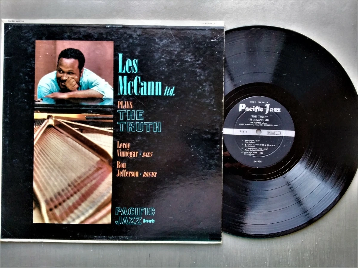 Les McCann LP Vinyl Pacific Jazz Records #PJ-2 “The Truth” with Leroy  Vinnegar | eBay