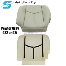 For 2003-06 Chevy Silverado 1500 2500 HD Driver Seat Cover & Foam Cushion Gray