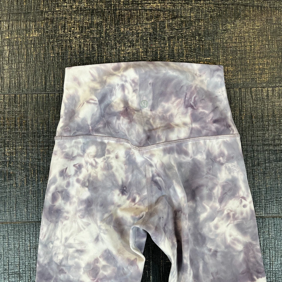 Lululemon Align Pant 24" Diamond Dye Pink Graphite Purple Leggings Women Size 2 - Image 3 of 4