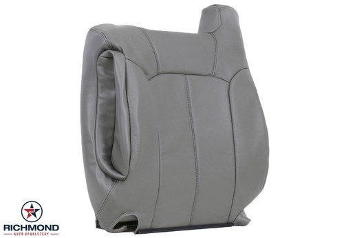 Chevy Tahoe LT 2000 LS-Driver lateral magro trasero de repuesto cubierta de asiento de cuero gris - Imagen 2 de 10