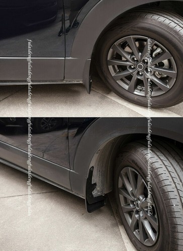 For Mazda CX-30 2020-22 Black rubber Mud Flaps Splash Guard Fender Mudguard kit - Picture 3 of 6