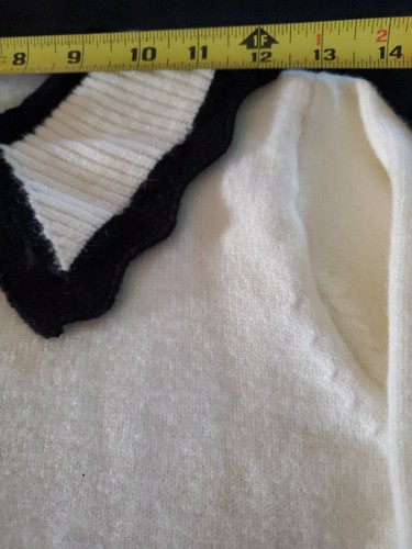 Girls Sweater Pullover Knitted Party Wedding Casual Cream/Black 13 - Picture 3 of 12