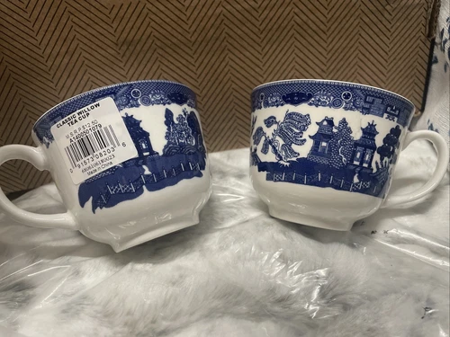Johnson Brothers / Bros Set of 2 Classic Willow Tea Cups - Made in England - New
