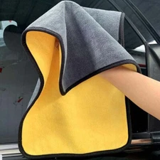 Car Window Wash Microfiber Towel Cleaning Drying Cloth Hemming Polishing Kitchen