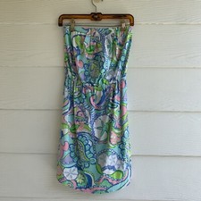 Lilly Pulitzer Size S Windsor Dress Summer Sand Dollar Shells Beach Tube Mini