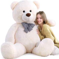 Giant Teddy Bear Big Stuffed Animals Huge Plush Toy Soft Valentines Day 4ft