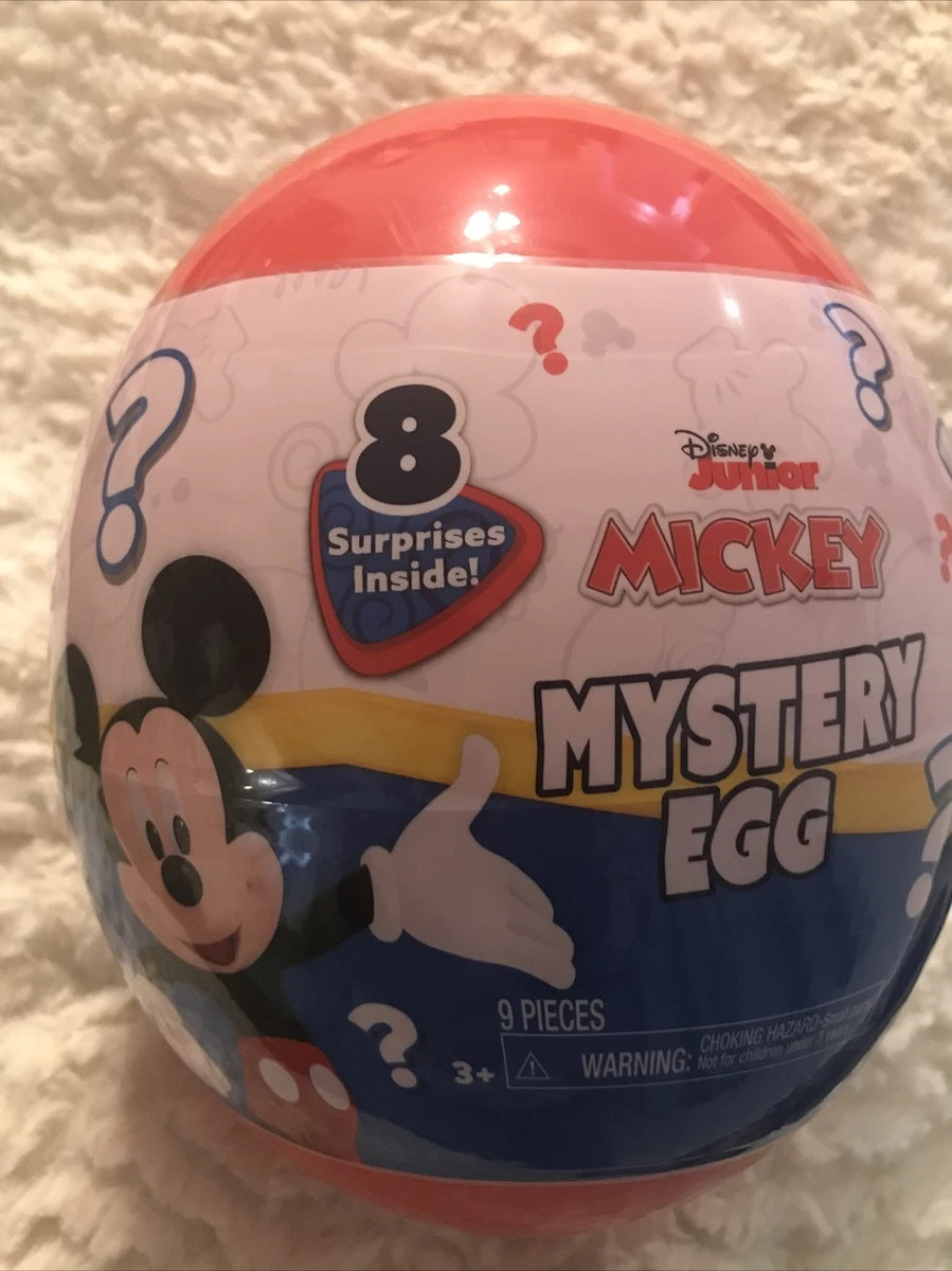 Disney Junior Mickey Giant Mystery Egg Toy Capsule 8 Surprises