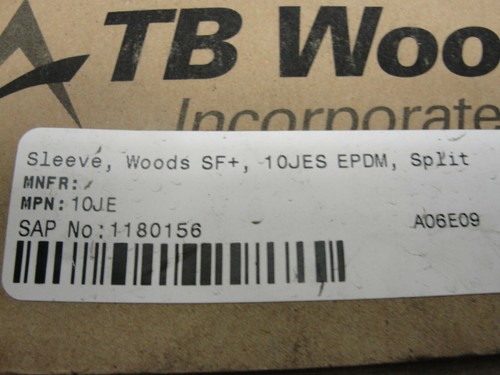 TB Woods 2 Two Piece Flexible Coupling Sleeve 10JESEPDM Split Retaining Ring NOS - Picture 2 of 8
