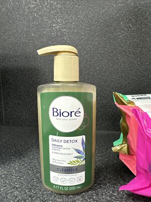 3 Pack Of New Biore Daily Detox Face Cleanser - 6.77 Fl. Oz.