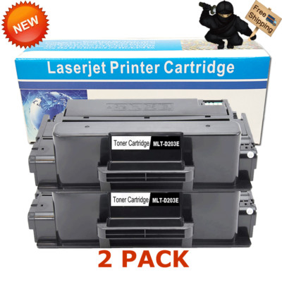 2pk MLT-D203E Toner Cartridge For Samsung Pro Xpress M3870FW M4070FR Extra-High