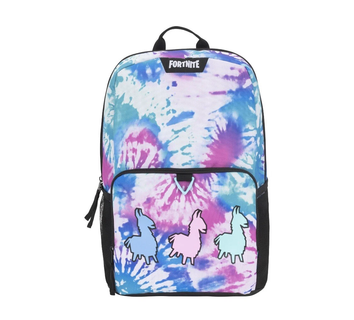 Fortnite Amplify 2.0 18 UNISEX LLama Backpack Blue Tie Dye Multi-Color  *NWT* | eBay