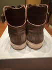 RARE Lanvin High Top Grey suede and Burgundy Patent Leather Trainers Size 8UK — photo 3