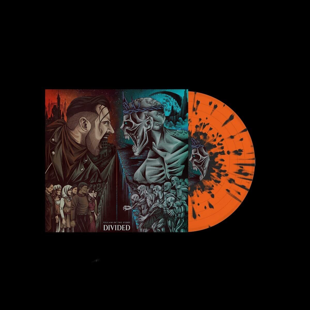 Villain of the Story Divided - Orange/blue Splatter (Vinyl LP)