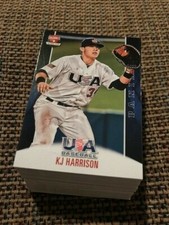 Lot (100) KJ HARRISON 2015 Panini USA Baseball Card His 1st ever Card! Brewers