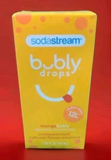 Sodastream Bubly Drops Mangobubly Unsweetened Natural Flavor Essence 1.36oz