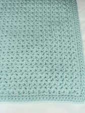 hand made crochet baby blankets Pale Pastel Green