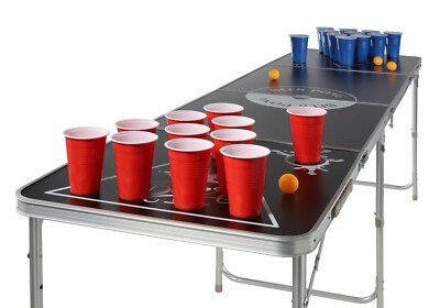 Beer Pong Spiel Bier und Alkohol Trinkspiel Party Abend 24tlg Becher und Bälle