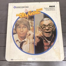 "Oh, God " RCA SelectaVision CED VideoDisc George Burns John Denver