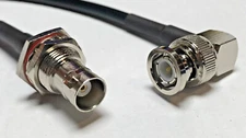 BNC Male Angle to BNC Female BH ACI100 Low Loss Coax Cable 50ohm Pick Length Lot
