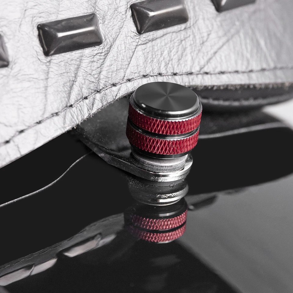 2x Tornillos de perno oxidados para asiento trasero para Harley Softail Sportster 1986-2025 Foto 3 de 4