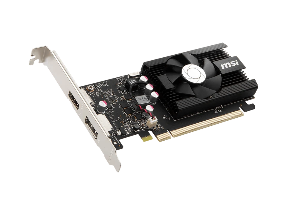 MSI GeForce GT 1030 4GB GDDR4 PCI Express 3.0 x16 (uses x4) ATX Video Card GT 10 - Image 2 of 4