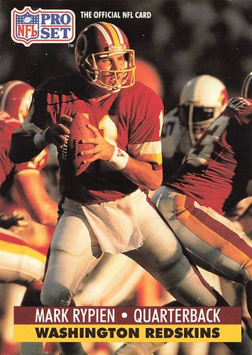 1991 Pro Set Football Card #322 Mark Rypien | eBay