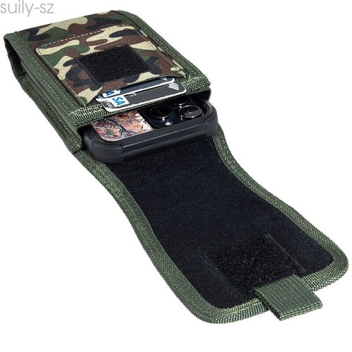 Cell Phone Holster Extra Large Vertical Pouch w/ Card Slot Belt Bag Case Cover - Picture 7 of 13