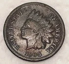 1865 Indian Head Cent Penny 1C - Grade VG/F - #14394