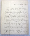 1864 - 1st Lt. James A. Troy, 26th Mass Vet. Cavalry to Methuen, MA Town Clerk