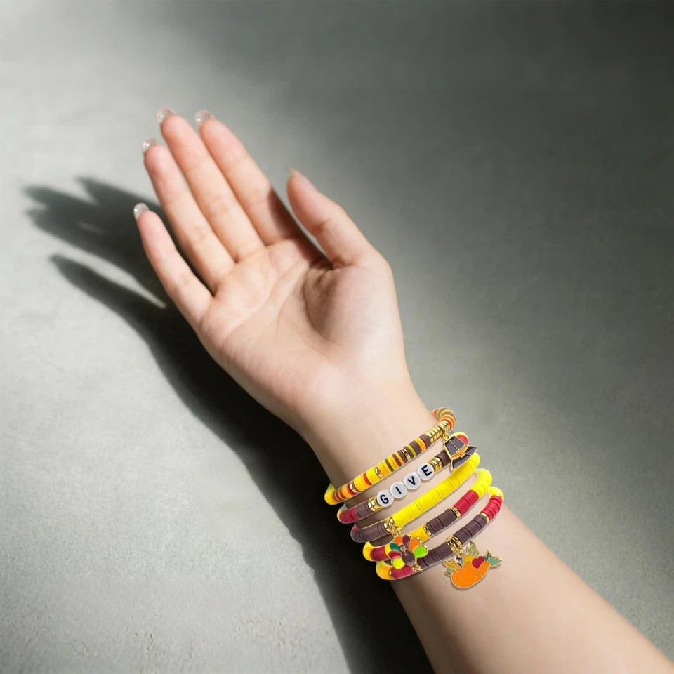 Pacote com 6 peças de Ação de Graças – Favores de festa e acessórios de fantasia para crianças femininas - Imagem 4 de 4