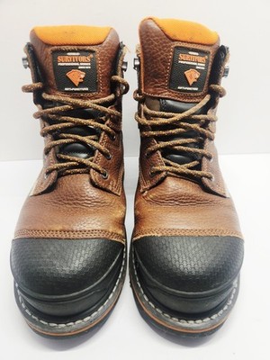 Herman Survivors Mens Size 7.5 Brown Leather Workhorse II Mid Calf Work Boots. Herman Survivors Men main image 3