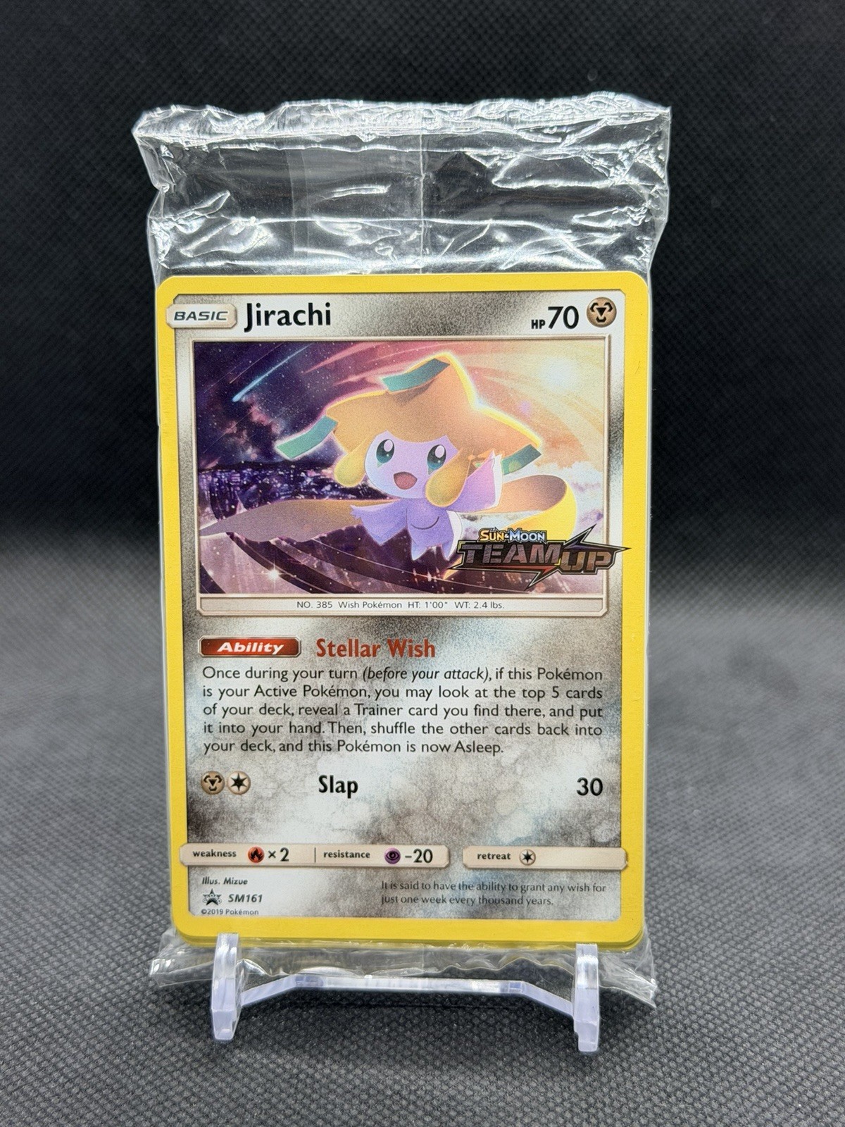 Jirachi SM161 Prerelease Team Up Promo Sealed Pokemon
