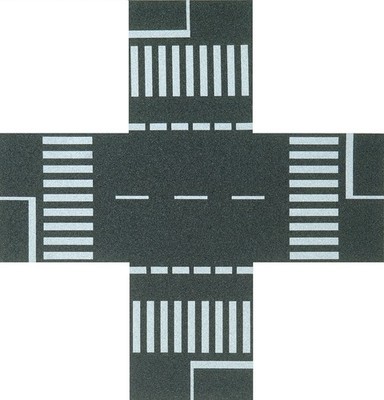 Busch 7074 H0 Strassenkreuzung